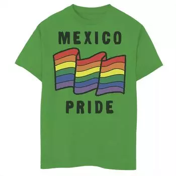 Футболка с изображением флага Gonzales Mexico Pride для мальчиков Licensed Character
