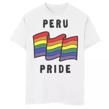 Футболка с изображением флага Gonzales Peru Pride для мальчиков Licensed Character