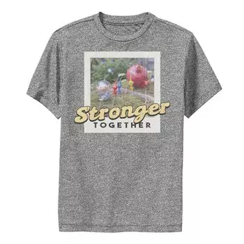 Футболка с изображением фруктов Nintendo Pikmin Stronger Together для мальчиков 8–20 лет Licensed Character