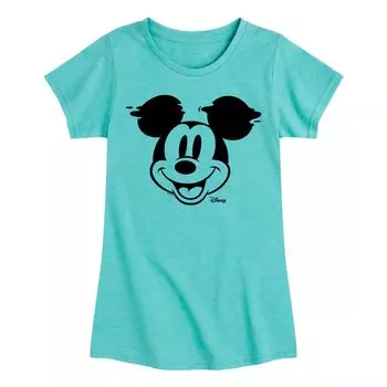 Футболка с изображением глюков Disney's Mickey Face для девочек 7–16 лет Licensed Character