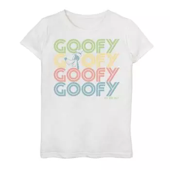 Футболка с изображением головы и портрета для девочек Disney's Goofy Girls 7–16 Disney