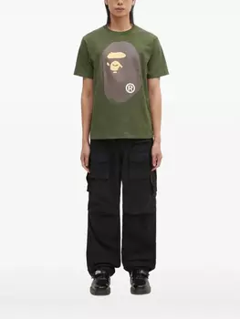 Футболка с изображением головы обезьяны BATHING APE A Bathing Ape, зеленый
