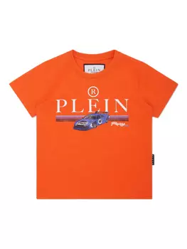 Футболка с изображением гоночной команды Philipp Plein Cars, оранжевый