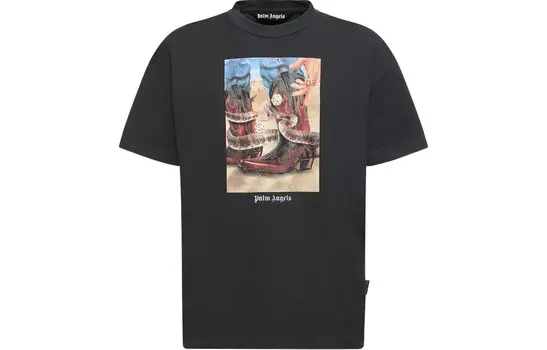 Футболка с изображением игры в кости Classic Palm Angels, черный
