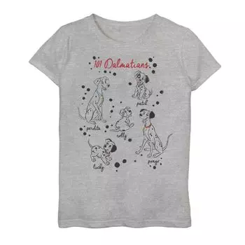 Футболка с изображением имен щенков Disney's 101 далматинец для девочек 7–16 лет Disney