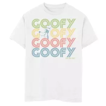Футболка с изображением имени и имени Disney's Goofy Boys 8–20 Disney