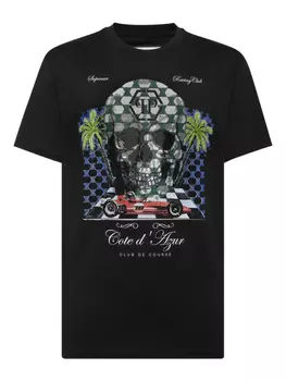 Футболка с изображением камней Cote D Azur Philipp Plein, черный