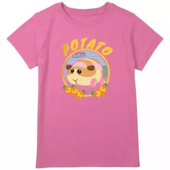 Футболка с изображением картофеля и моркови для девочек 8–20 лет Pui Pui Molcar Licensed Character