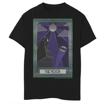 Футболка с изображением карты DC Fandome для мальчиков 8–20 лет, Бэтмен, Луна DC Comics