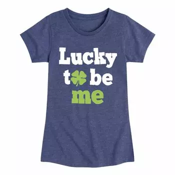 Футболка с изображением клевера для девочек 7–16 лет Lucky To Be Me Licensed Character