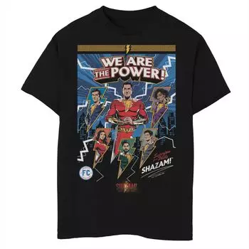 Футболка с изображением комиксов «Shazam Fury Of The Gods We Are The Power» для мальчиков 8–20 лет Licensed Character