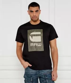 Футболка с изображением коробки для бургеров Loose fit G-Star Raw, черный