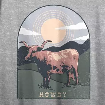 Футболка с изображением коровы Western Howdy для юниоров