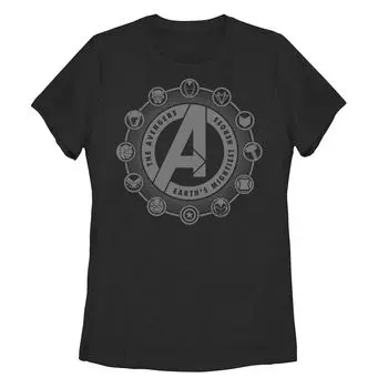 Футболка с изображением круга персонажей Marvel Avengers для юниоров Licensed Character