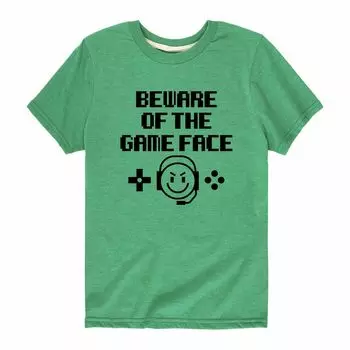 Футболка с изображением лица Beware Of The Game для мальчиков 8–20 лет Licensed Character
