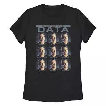 Футболка с изображением лица для юниоров Star Trek Next Generation Data Faces Licensed Character