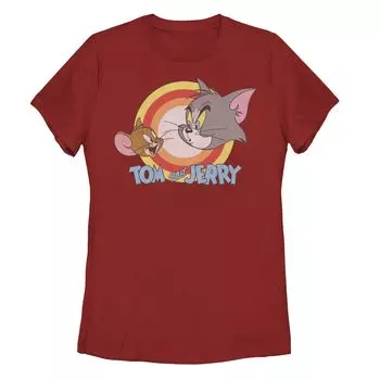 Футболка с изображением лица и логотипом Tom & Jerry для юниоров Licensed Character