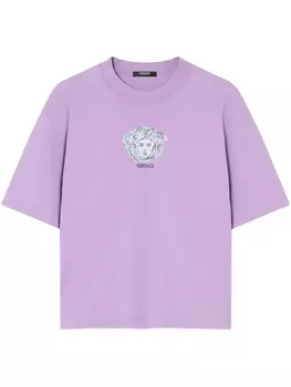Футболка с изображением Медузы от Versace, фиолетовый