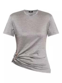 Футболка с изображением Медузы Versace, серый