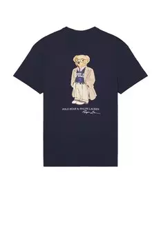 Футболка с изображением медведя Polo Ralph Lauren, newport navy