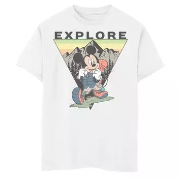 Футболка с изображением Микки Мауса Disney для мальчиков 8–20 лет с портретным рисунком Disney