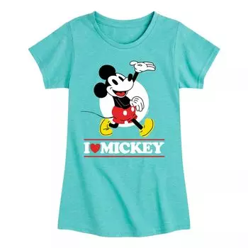 Футболка с изображением Микки Мауса Disney для девочек 7–16 лет с рисунком Love Licensed Character