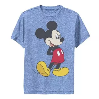 Футболка с изображением Микки Мауса Disney's для мальчиков 8–20 лет с изображением улыбающейся позы Licensed Character