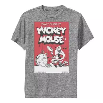 Футболка с изображением Микки Мауса Disney's для мальчиков 8–20 лет в стиле ретро и комиксов Disney