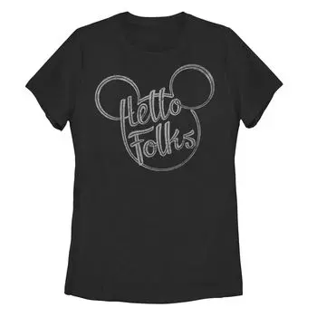 Футболка с изображением Микки Мауса для юниоров Disney «Hello Folks» и изображением Микки Хэда Licensed Character