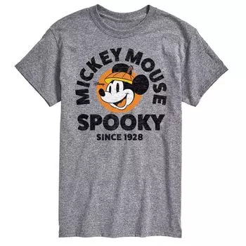 Футболка с изображением Микки Мауса и друзей Disney's Big & Tall Spooky с 1928 года Licensed Character, серый