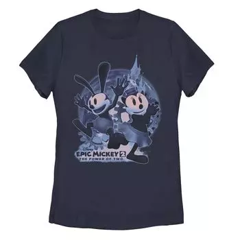 Футболка с изображением Микки Освальда и Ортензии Мун для юниоров Disney's Epic Mickey Oswald и Ortensia Moon Licensed Character