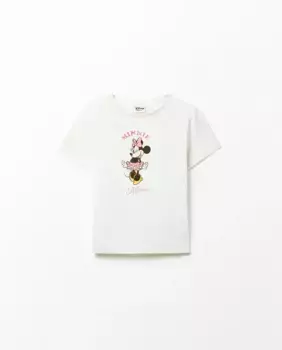 Футболка с изображением Минни Маус Sfera, белый