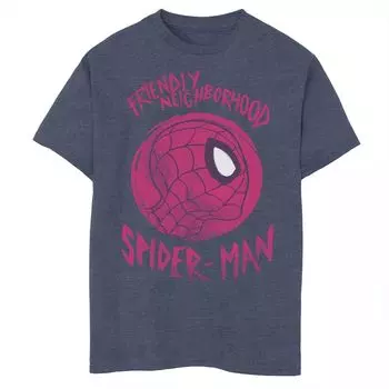 Футболка с изображением мяча «Человек-паук» для мальчиков 8–20 лет Marvel Spider-Man Friendly Neighborhood Marvel