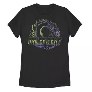 Футболка с изображением неонового дракона Disney Villains Maleficent Juniors Licensed Character