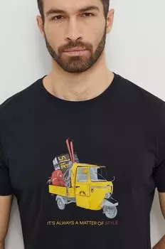 Футболка с изображением обезьяны La Sportiva, черный