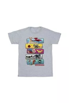 Футболка с изображением персонажа DC League Of Super-Pets DC Comics, серый