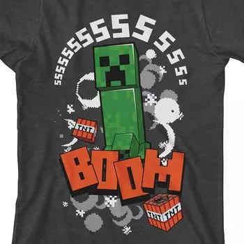 Футболка с изображением персонажа Minecraft Creeper для мальчиков 8–20 лет Licensed Character