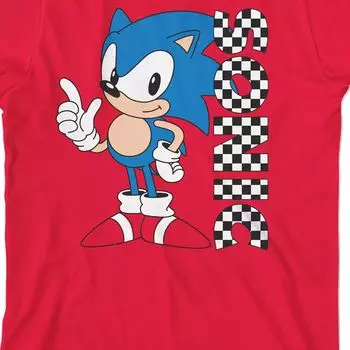 Футболка с изображением персонажа видеоигры Sonic the Hedgehog для мальчиков 8–20 лет Licensed Character