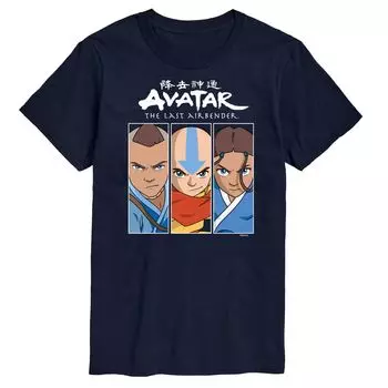 Футболка с изображением персонажей Big & Tall Avatar The Last Airbender Nickelodeon, синий