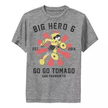 Футболка с изображением плаката Disney's Big Hero 6 для мальчиков 8–20 лет Go Go Tomago Disney
