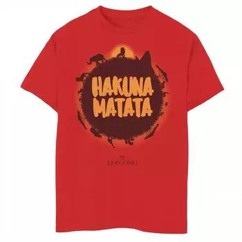 Футболка с изображением плаката «Земля» Disney's «Король Лев» для мальчиков 8–20 лет «Круг жизни» Disney