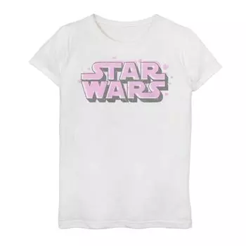 Футболка с изображением плавающих сердечек для девочек 7–16 лет «Звездные войны» Star Wars