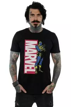 Футболка с изображением поп-профиля Iron Man Marvel, черный