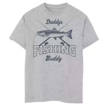 Футболка с изображением портрета Fifth Sun Daddy's Fishing Buddy для мальчиков 8–20 лет Licensed Character