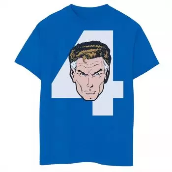 Футболка с изображением портрета и цифрами Marvel Mr. Fantastic для мальчиков 8–20 лет Licensed Character