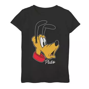 Футболка с изображением портрета и портрета Disney's Pluto для девочек 7–16 лет Disney