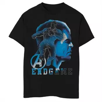 Футболка с изображением портрета и портрета Халка для мальчиков 8–20 лет Marvel Avengers Endgame Licensed Character