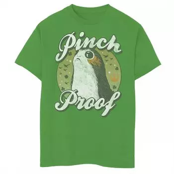Футболка с изображением портрета и портретом «Звездные войны» Porg St. Patty's для мальчиков 8–20 лет Star Wars