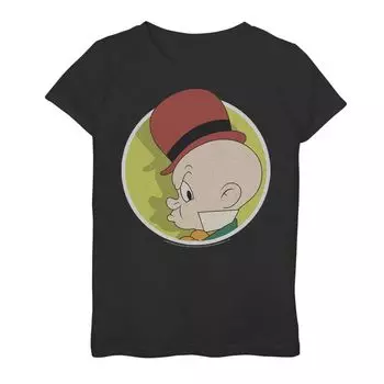 Футболка с изображением портрета Элмера Фадда для девочек 7–16 лет Looney Tunes Licensed Character
