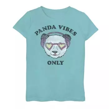 Футболка с изображением портрета животного для девочек 7–16 лет Panda Vibes Licensed Character